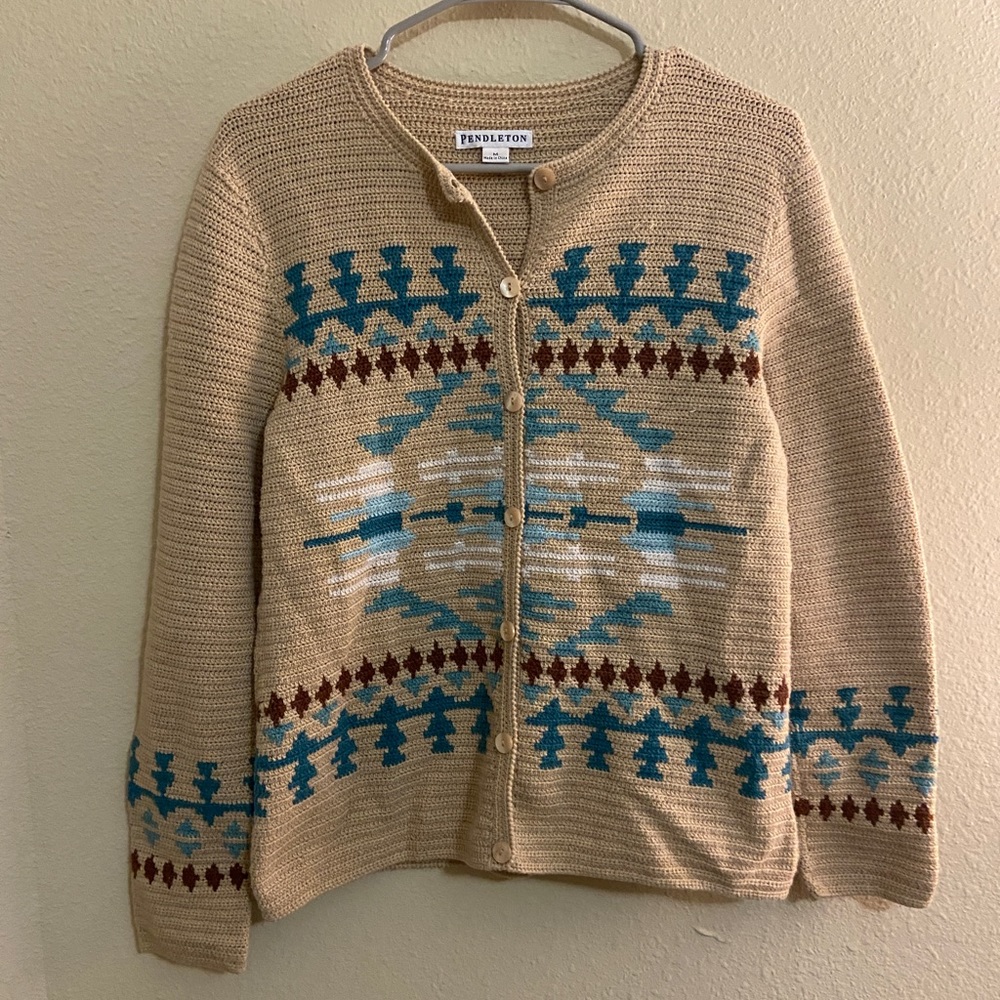 Vintage Pendleton Woven Sweater